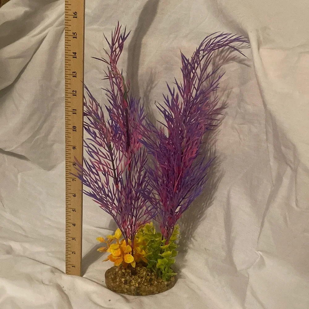 Large pink and purple aquarium plant